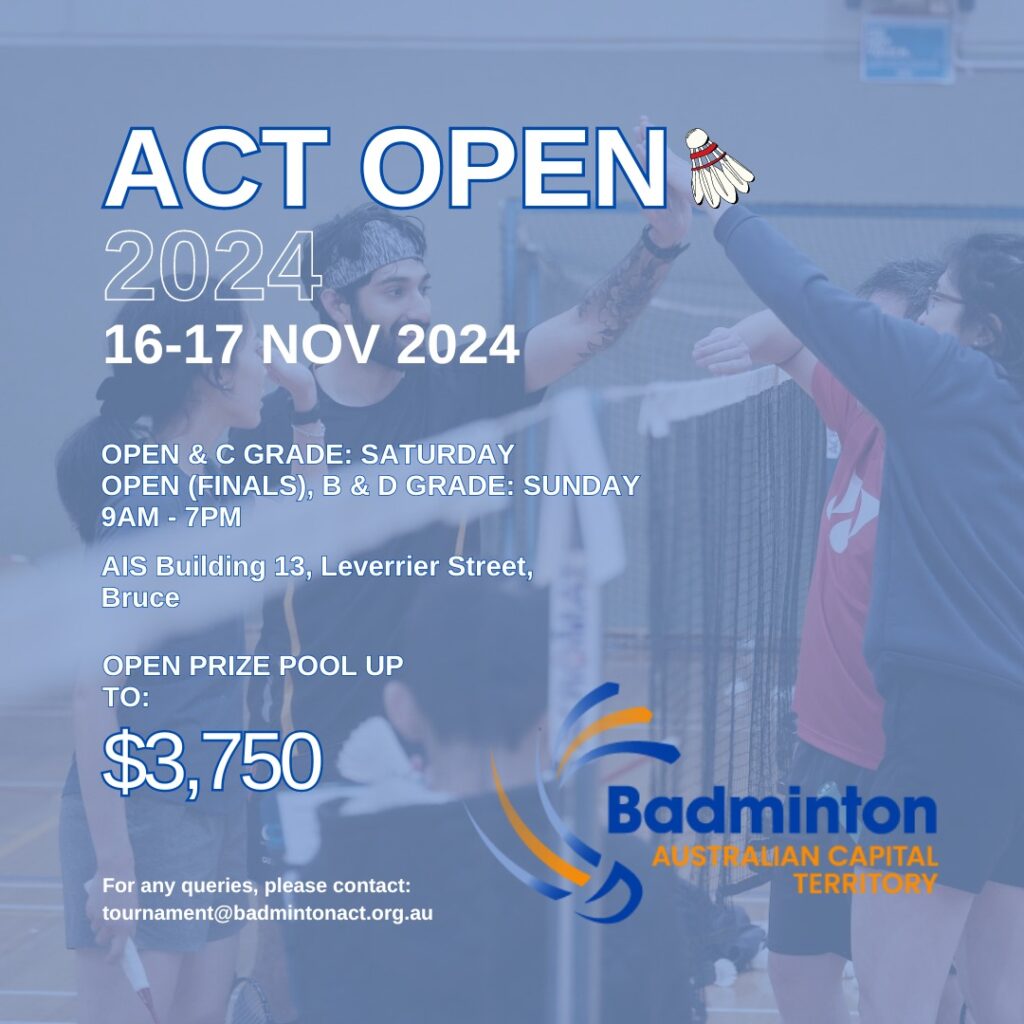 badminton act open 2024